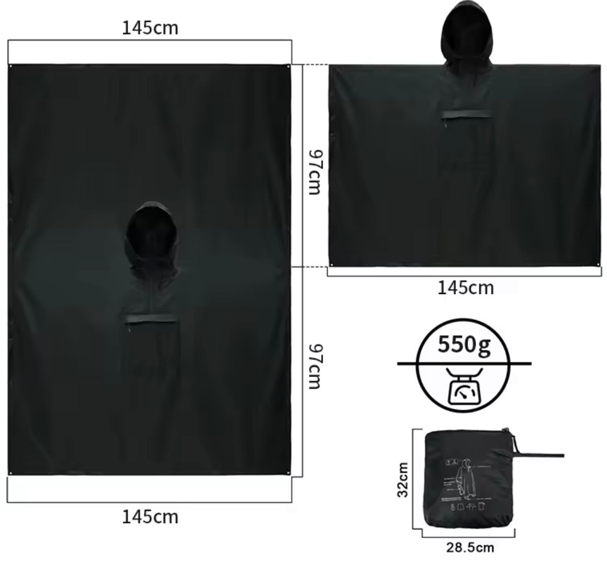 Aspis Shroud ™️- Soft-Shell Modular Storm Cloak